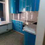 Кухня в пластике с гнутыми фасадами